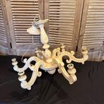 houten luster gepolychromeerd, Antiek en Kunst, Ophalen