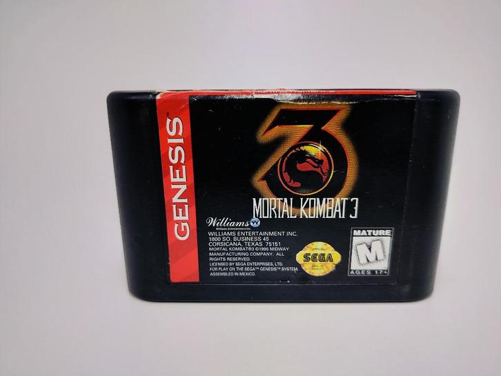 Mortal Kombat 3 – Sega Genesis (Amerikaanse versie) – Los s, Games en Spelcomputers, Games | Sega, Refurbished, Mega Drive, Vechten