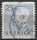 Suède 1954 - Yvert 382 - Roi Gustave VI (ST), Timbres & Monnaies, Timbres | Europe | Scandinavie, Envoi, Suède, Affranchi
