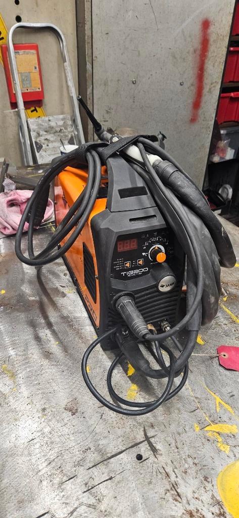 Jasic TIG 200P AC-DC Pulse, Doe-het-zelf en Bouw, Gereedschap | Lasapparaten, Zo goed als nieuw, Tig, 150 tot 250 ampère, Ophalen