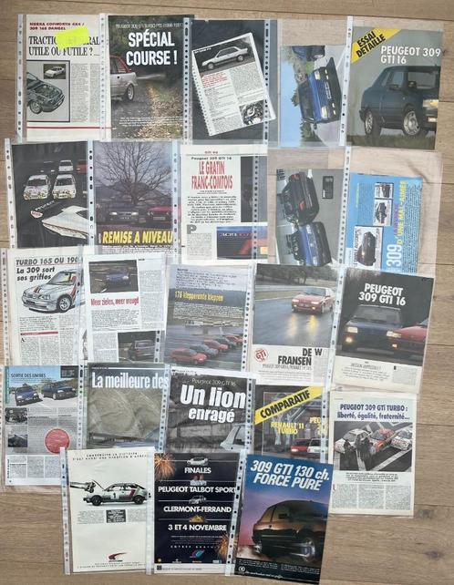 PEUGEOT 309 GTI - ARTIKELS, Boeken, Auto's | Folders en Tijdschriften, Peugeot, Ophalen of Verzenden