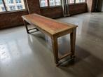 vintage  houten XL eettafel / tafel / console tafel, Antiek en Kunst, Ophalen of Verzenden