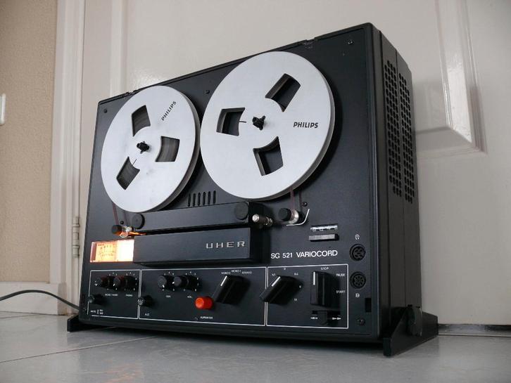 Prima spelende UHER Variocord SG521 Stereo met eigen geluid, Audio, Tv en Foto, Bandrecorder, Bandrecorder, Met stofkap, Met banden