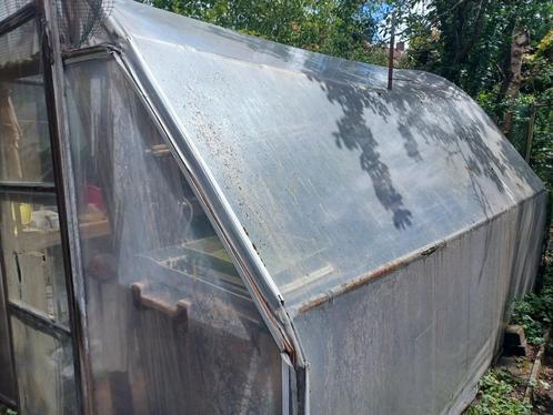 Serre van 4m x 3m met allerlei toebehoren, Tuin en Terras, Kassen, Gebruikt, Kweekkas, Staal, Folie, Ophalen