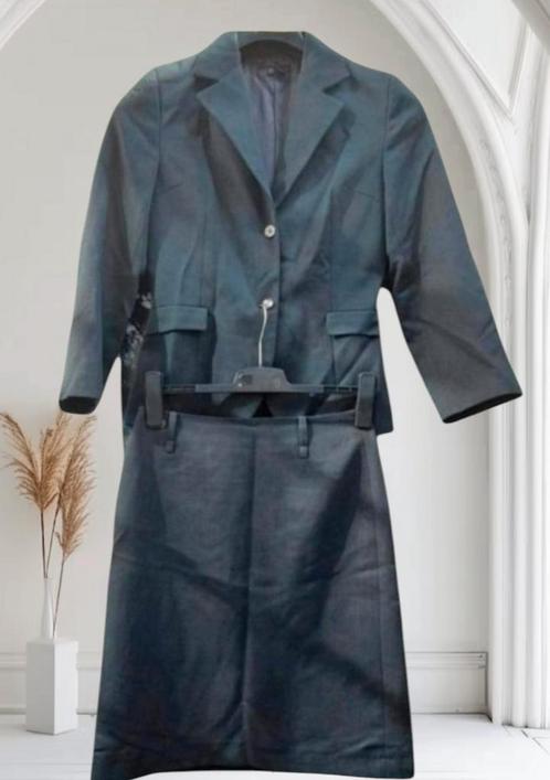 ✨️ ZARA BASIC Donkergrijs Pak Maat 40 | Blazer & Rok✨️✨️, Kleding | Dames, Jasjes, Kostuums en Pakken, Zo goed als nieuw, Kostuum of Pak