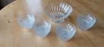 saladeschaalservice en 12 kristallen schalen, Ophalen, Overige stijlen, Compleet servies, Glas