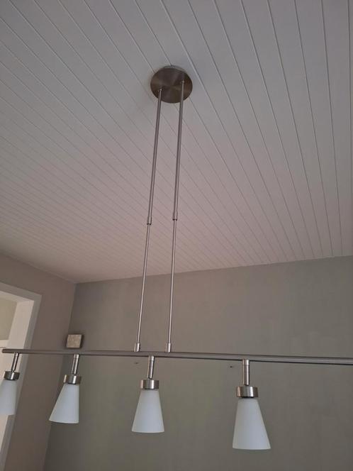 2 lampes suspendues modernes, Maison & Meubles, Lampes | Suspensions, Utilisé, Verre, Enlèvement