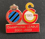 Pin Club Bruges Galatasaray 2002, Collections, Comme neuf, Sport, Enlèvement ou Envoi, Insigne ou Pin's