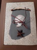 2 decoratieve creaties in 2 houten kaders, Antiek en Kunst, Ophalen of Verzenden