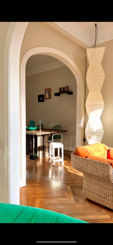 Lampe à suspendre Akari Isamu Noguchi, Huis en Inrichting, Lampen | Hanglampen, Zo goed als nieuw, 75 cm of meer, Overige materialen