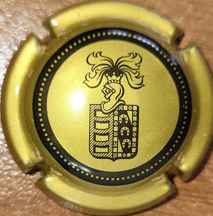 Spaanse Cavacapsule FREIXENET donkergoud & zwart nr 11a, Verzamelen, Wijnen, Nieuw, Witte wijn, Spanje, Ophalen of Verzenden