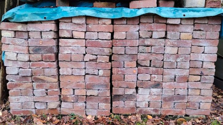 Winterslagse recup gevelstenen te koop, Doe-het-zelf en Bouw, Metselstenen, Zo goed als nieuw, Bakstenen, Ophalen