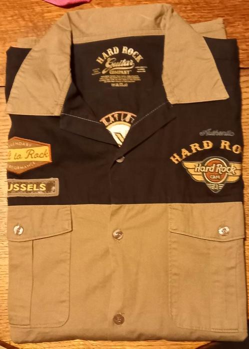 Hard Rock Cafe Brussels, Kleding | Heren, Overhemden, Nieuw, Beige, Ophalen of Verzenden