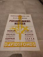 Affiche Davidsfonds Dr. Dewijn 1944 Roeselare Izegem, Boeken, Tijdschriften en Kranten, Ophalen