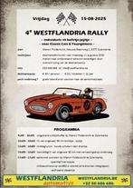 4e Westflandria Rally voor Classic Cars op 15 augustus 2025, Auto's, Bedrijf, Te koop