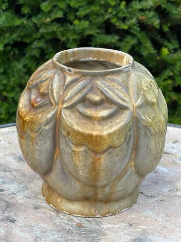 Cache-pot Art Déco en fonte émaillée (1.8kg), Enlèvement ou Envoi