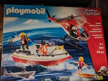 Nieuwe Playmobil 5668 boot+helikopter+haai  NIEUW  beschikbaar voor biedingen