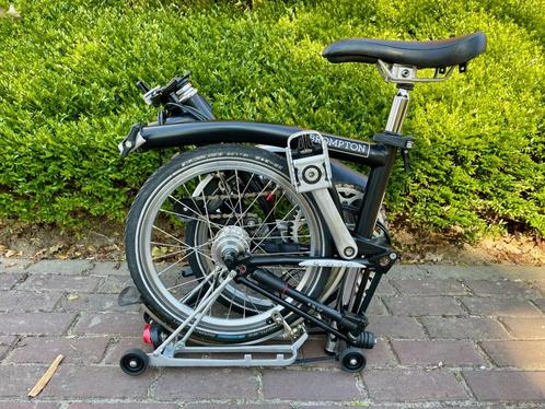 Brompton M3R naafdynamo, bagagerek, easy wheels in topstaat, Fietsen en Brommers, Fietsen | Vouwfietsen, Zo goed als nieuw, Brompton