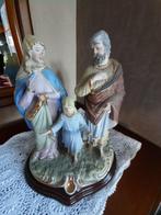 Heilige familie in fijn porselein met gouden afwerking, Ophalen of Verzenden
