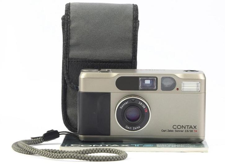 Contax T2 Compact 35mm Film Camera avec Sonnar T* 2.8/38mm, Audio, Tv en Foto, Fotocamera's Analoog, Zo goed als nieuw, Compact
