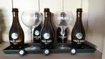PAIX DIEU 2 glazen 25cl + 6 lege flesjes, Verzamelen, Biermerken, Flesje(s), Ophalen