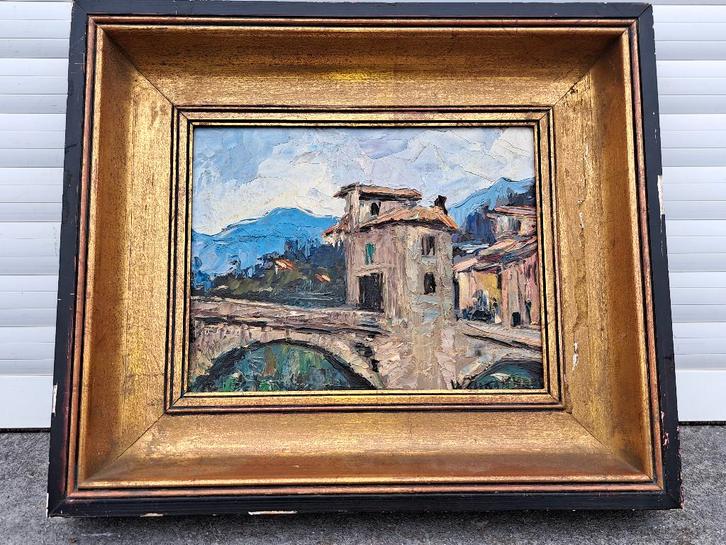 Huile sur panneau signe Walter jonckheere, Antiquités & Art, Art | Peinture | Classique, Enlèvement ou Envoi