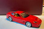 Burago Ferrari 550 Maranello (1996) rood, Enlèvement ou Envoi, Comme neuf, Voiture