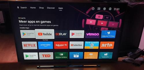 Philips Android 4K UltraHD 140 cm/55", Audio, Tv en Foto, Televisies, Zo goed als nieuw, LED, 4k (UHD), Philips, 100 Hz, Smart TV