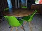 Ronde tafel met 5 stoelen, Enlèvement, Comme neuf