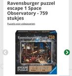 Ravensburger escape puzzel observatory, Ophalen of Verzenden, 500 t/m 1500 stukjes, Zo goed als nieuw