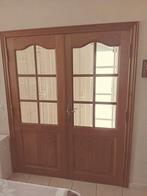 massieve Franse eik Steeds goed onderhouden Rechts draaiend, Doe-het-zelf en Bouw, Deuren en Vliegenramen, Ophalen, Zo goed als nieuw