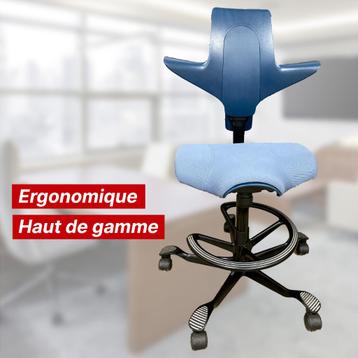 Ergonomisch bureaustoel HAG CAPISCO PULS 8020, Ophalen, Gaming bureaustoel, Blauw, Zo goed als nieuw