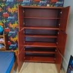 Stevige kast kleur akachou met 6 deuren en 3 legplanken, Huis en Inrichting, Kasten | Boekenkasten, Ophalen, Gebruikt
