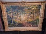 Olieverfschilderij bos, Antiek en Kunst, Kunst | Schilderijen | Klassiek, Ophalen