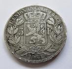 België 5 francs, 1850, Timbres & Monnaies, Monnaies | Europe | Monnaies non-euro, Envoi, Argent, Belgique