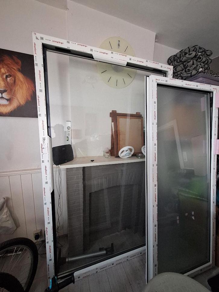 A VENDRE -  Lot de vitres, Doe-het-zelf en Bouw, Glas en Ramen, Zo goed als nieuw, Gevelraam of Ruit, Ophalen