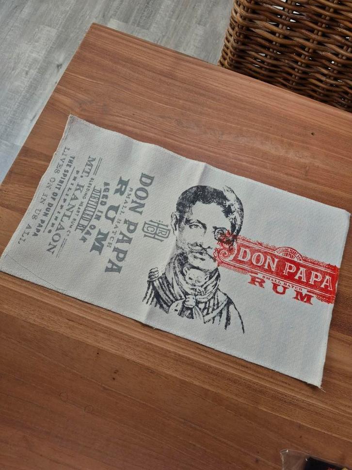 Don papa vintage stoffen barmat, Verzamelen, Merken en Reclamevoorwerpen, Nieuw, Ophalen of Verzenden