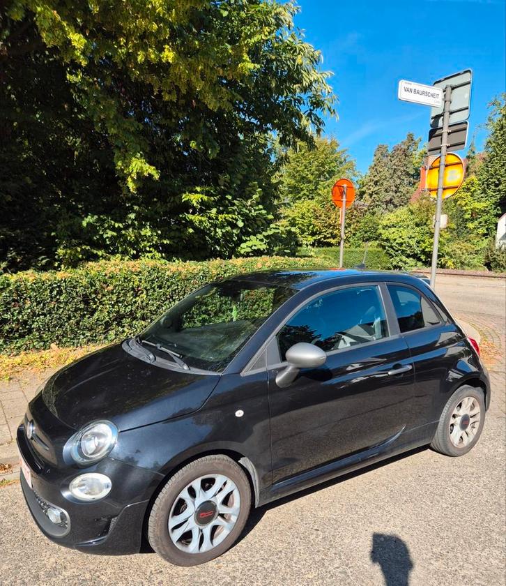 Fiat 500 1.2 benzine te koop, Auto's, Fiat, Particulier, Benzine, Euro 6, Stadsauto, Zwart, Ophalen