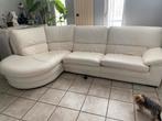 Canape blanc/beige tournant, Huis en Inrichting, Zetels | Complete zithoeken, Ophalen, Zo goed als nieuw