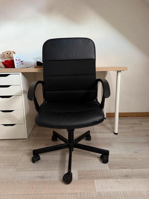 Chaisse de bureau, Huis en Inrichting, Bureaustoelen, Gebruikt, Bureaustoel, Zwart, Ophalen