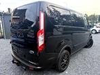 Ford Transit Custom Sport, 2023, 40.000km,Airco, Navigatie,, Auto's, Bestelwagens en Lichte vracht, Zwart, Zwart, Bedrijf, Diesel