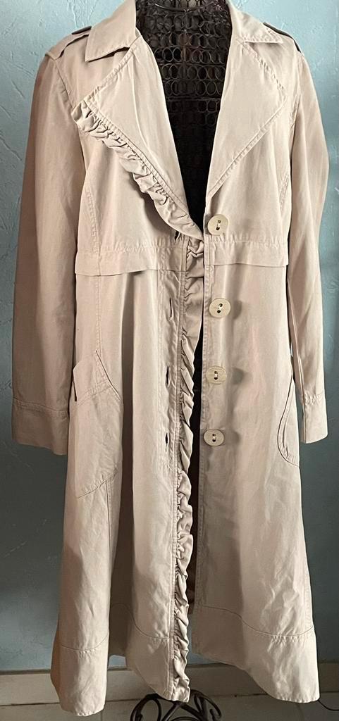 Caroline Biss 40 Prachtige Trenchcoat, Kleding | Dames, Jassen | Zomer, Gedragen, Maat 38/40 (M), Beige, Ophalen of Verzenden