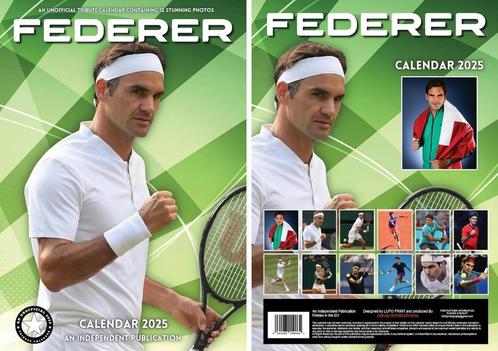 Roger Federer kalender 2025, Diversen, Kalenders, Nieuw, Jaarkalender, Ophalen of Verzenden