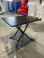 Table de patio pliable noire, Quatre personnes, 50 à 100 cm, Comme neuf, Enlèvement