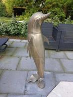 Set van 2 messing dolfijnen, Jardin & Terrasse, Statues de jardin, Animal, Autres matériaux, Utilisé, Enlèvement ou Envoi