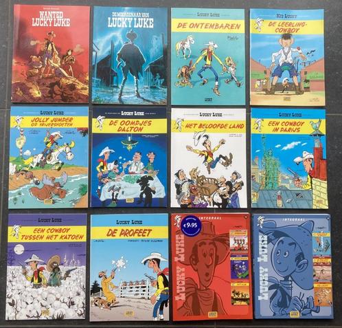 Lucky Luke - 12 strips, Boeken, Stripverhalen, Zo goed als nieuw, Meerdere stripboeken, Ophalen of Verzenden
