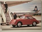 PORSCHE, 356, VINTAGE 1960, cadre dim : 90 x 60 cm, KLM, Comme neuf, Enlèvement