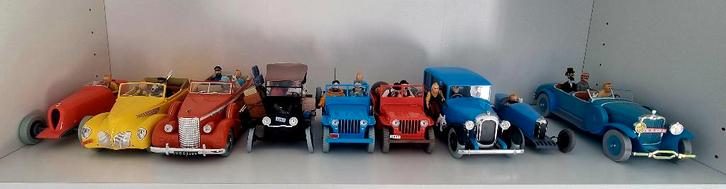 Superbe collection voitures Tintin, Collections, Personnages de BD, Comme neuf, Autres types, Tintin, Enlèvement