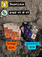 Sim Orange & Lyca, Télécoms, Cartes prépayées & Cartes SIM