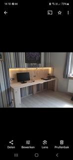 Werkbank / bureau  in steigerhout, Ophalen, Zo goed als nieuw
